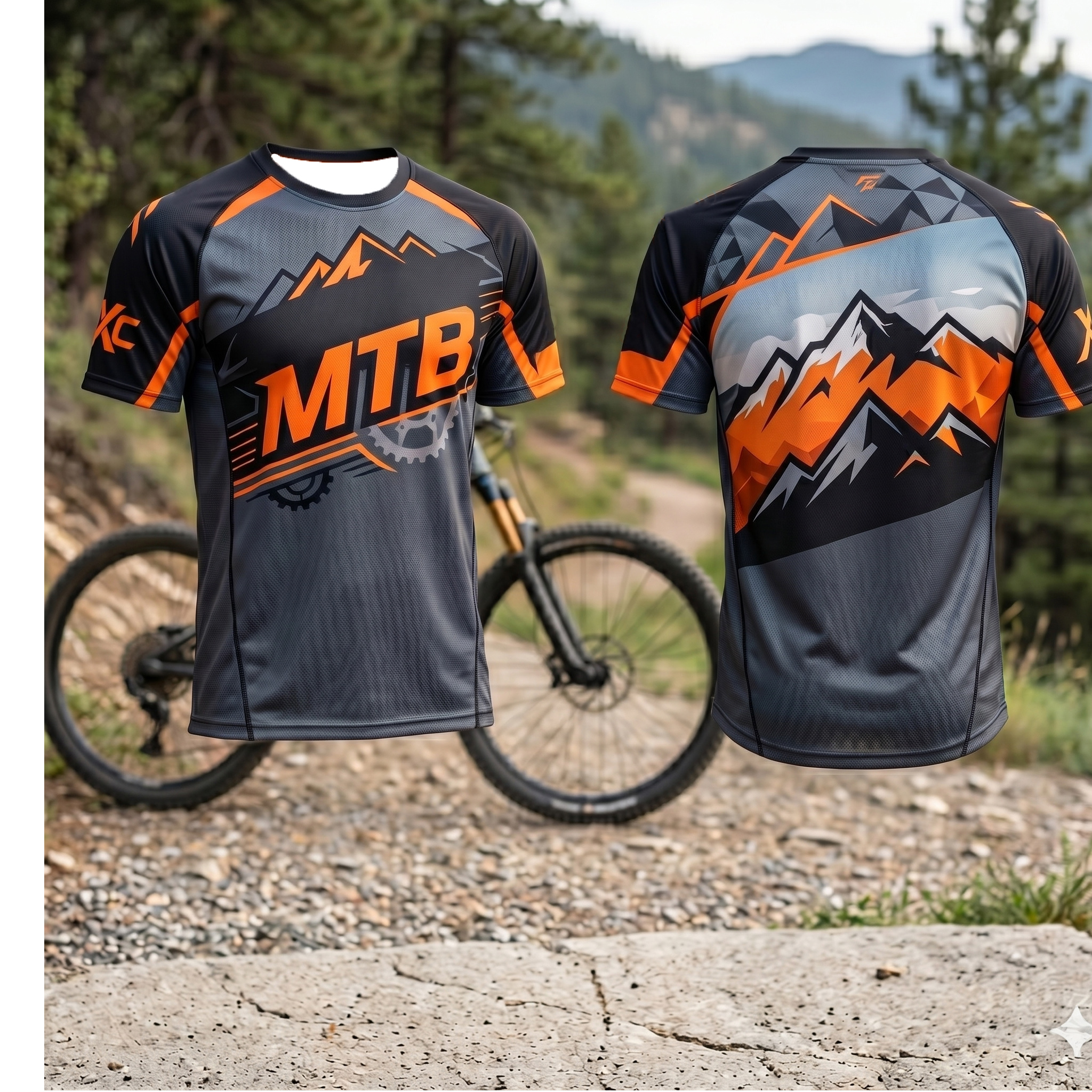 Mountain Biking Games - قميص ركوب الدراجات الجبلية للرجال، سريع