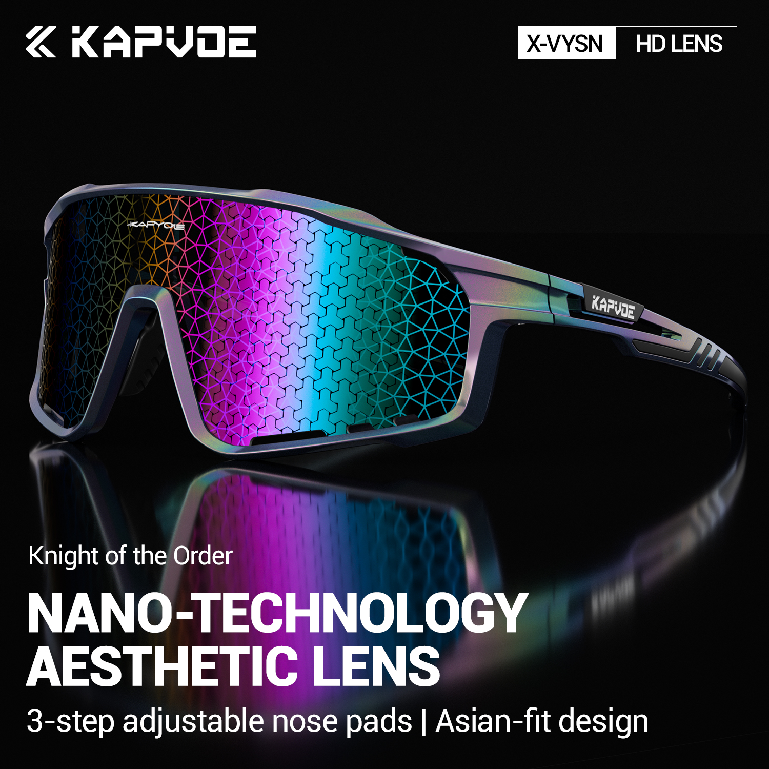 Mountain Biking Glasses - نظارات KAPVOE Nano لركوب الدراجات، نظارات