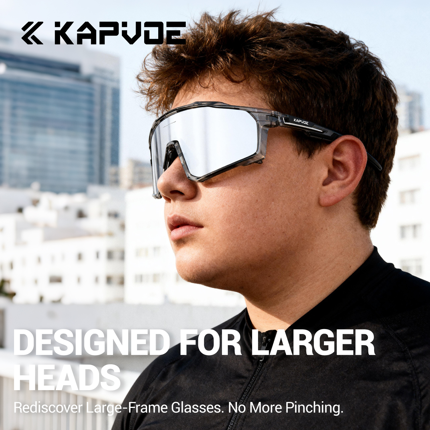 KAPVOE حجم كبير الدراجات النظا - مراجعة Mountain Biking Glasses وسعره