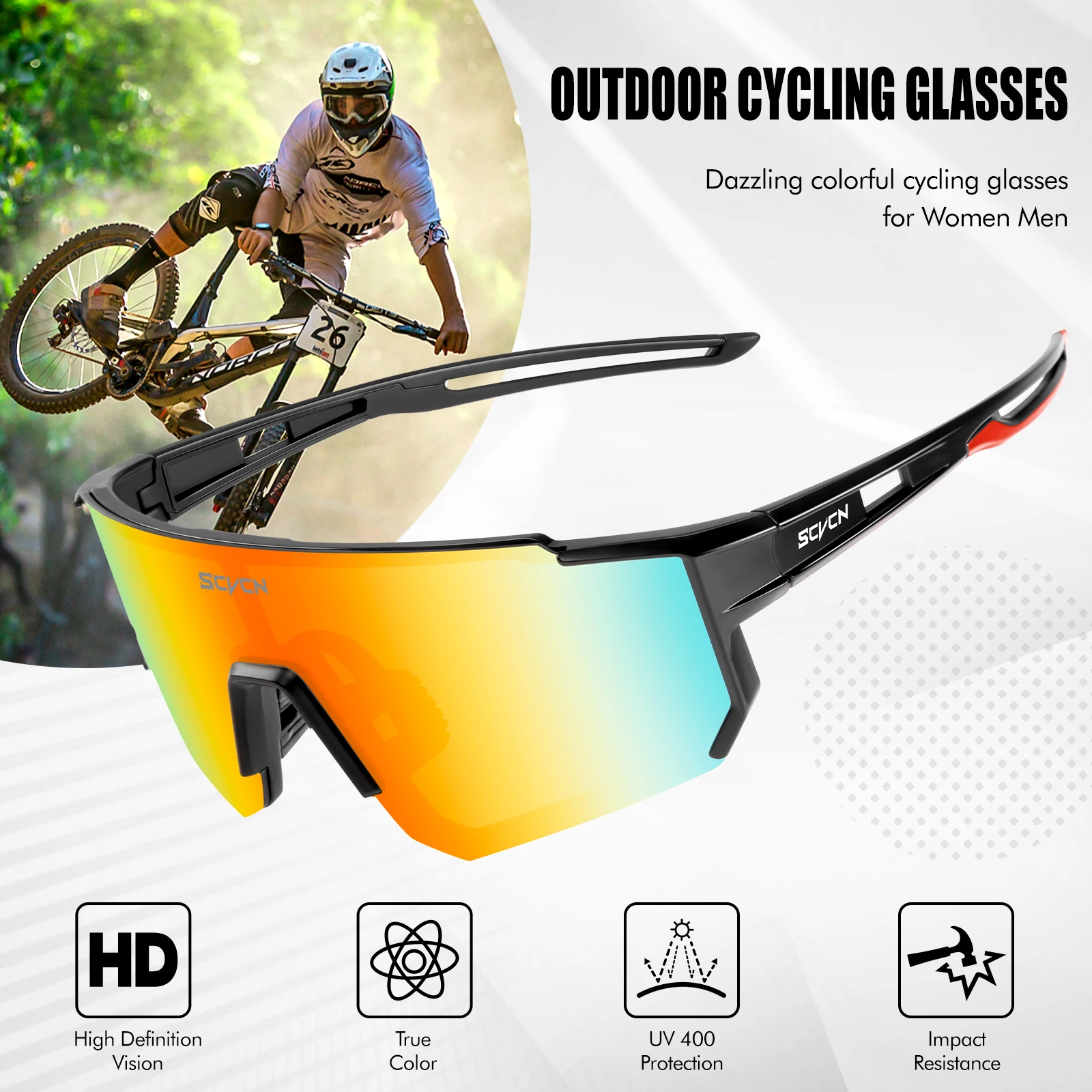 نظارات شمسية جديدة متغيرة اللو - مراجعة Mountain Biking Glasses وسعره