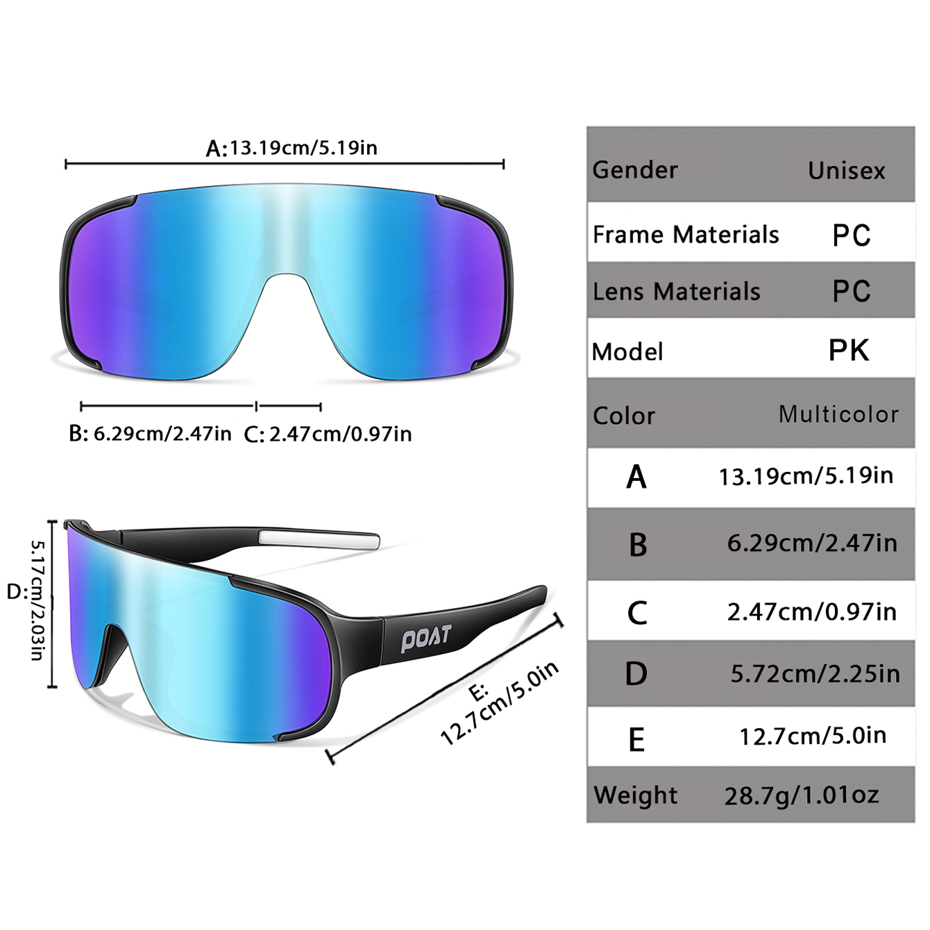 نظارات شمسية POAT UV400 للدراج - مراجعة Mountain Biking Glasses وسعره
