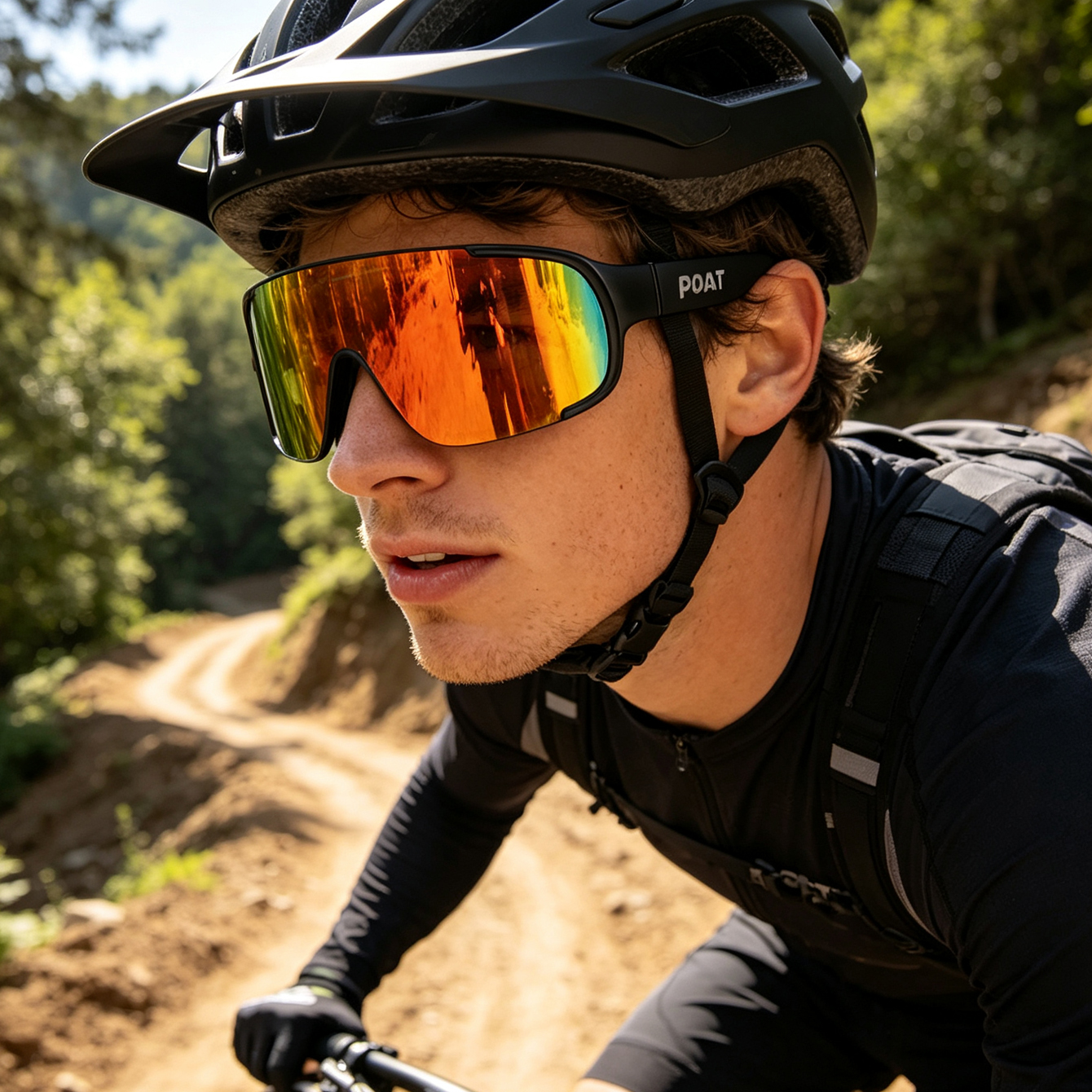 نظارات شمسية POAT UV400 للدراج - مراجعة Mountain Biking Glasses وسعره