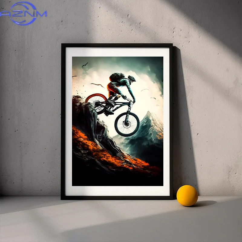 لوحات وملصقات حديثة لدراجات ال - مراجعة Mountain Biking Pictures وسعره