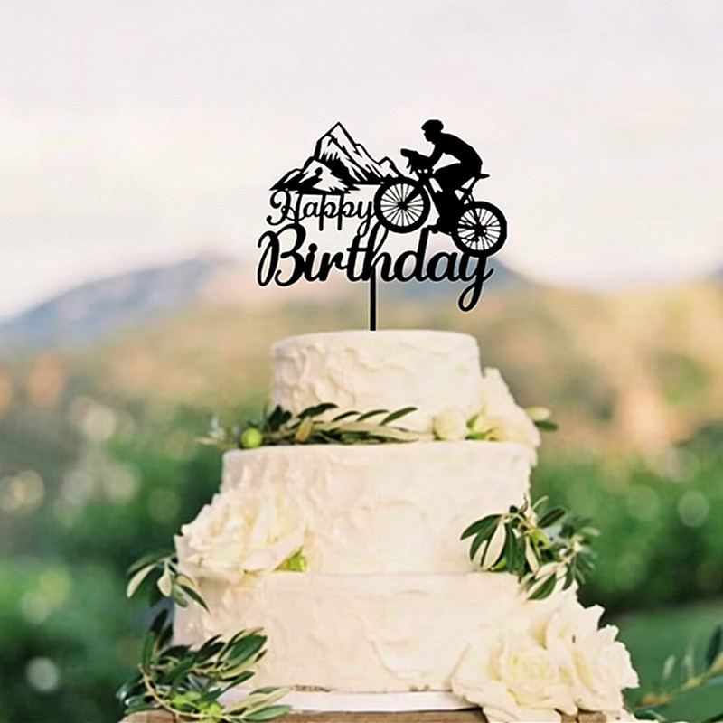 زينة كعكة مخصصة لركوب الدراجات - مراجعة Mountain Biking Events وسعره