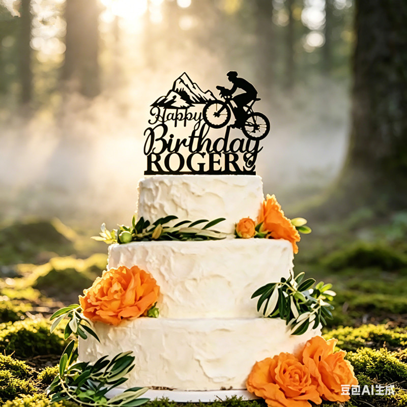 زينة كعكة مخصصة لركوب الدراجات - مراجعة Mountain Biking Events وسعره
