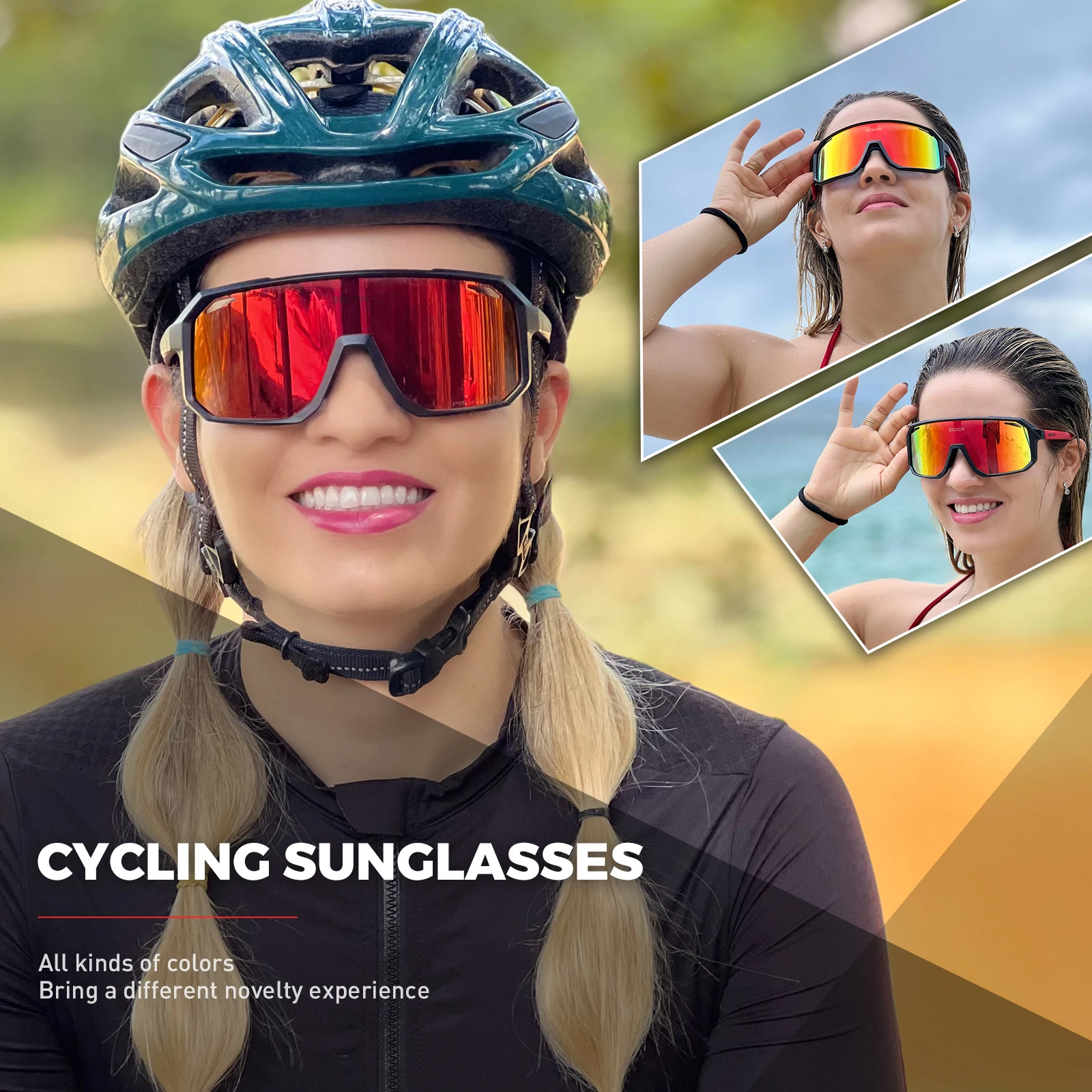 SCVCN جديد الدراجات النظارات ا - مراجعة Mountain Biking Glasses وسعره