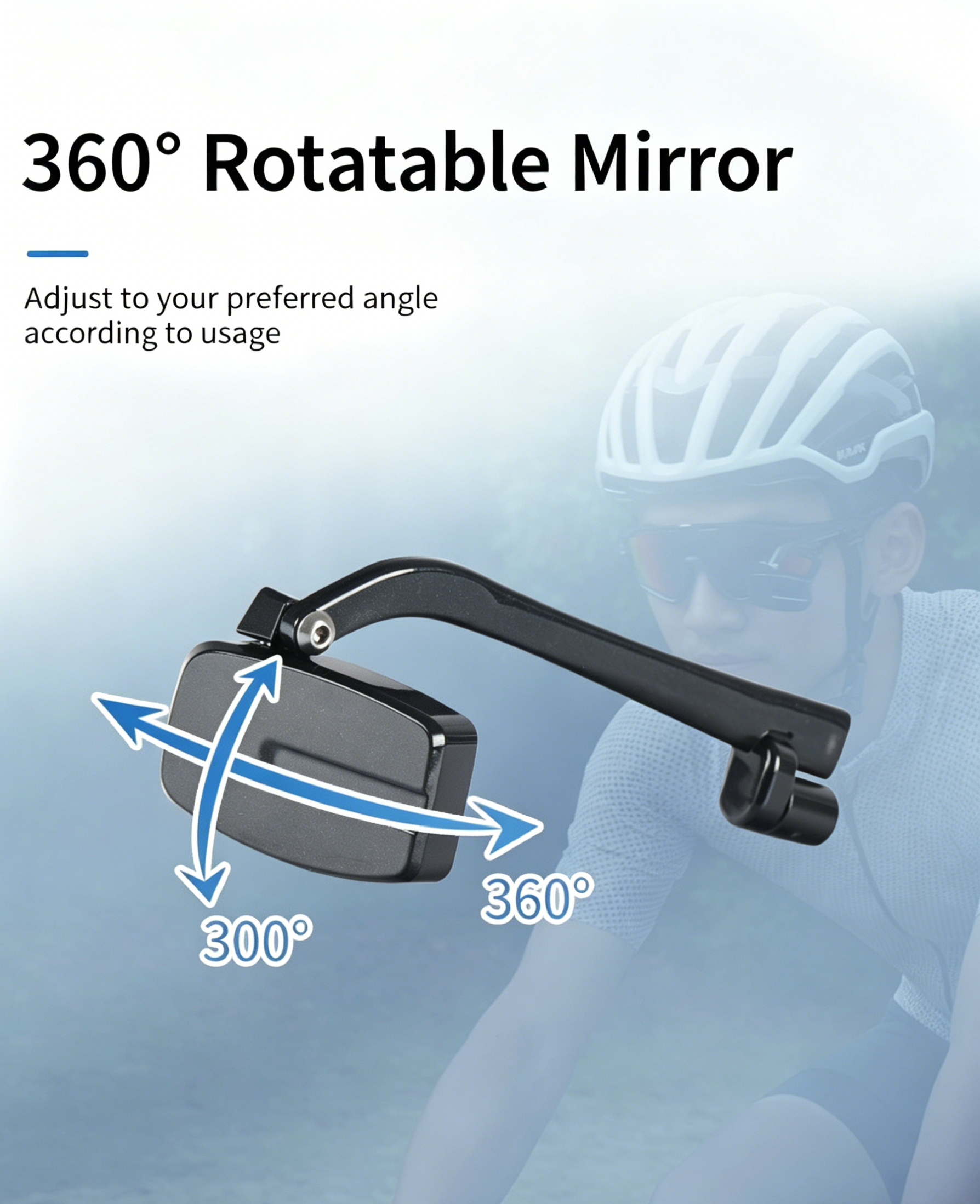 مرآة خلفية للدراجة بزاوية 360  - مراجعة Mountain Biking Helmet وسعره