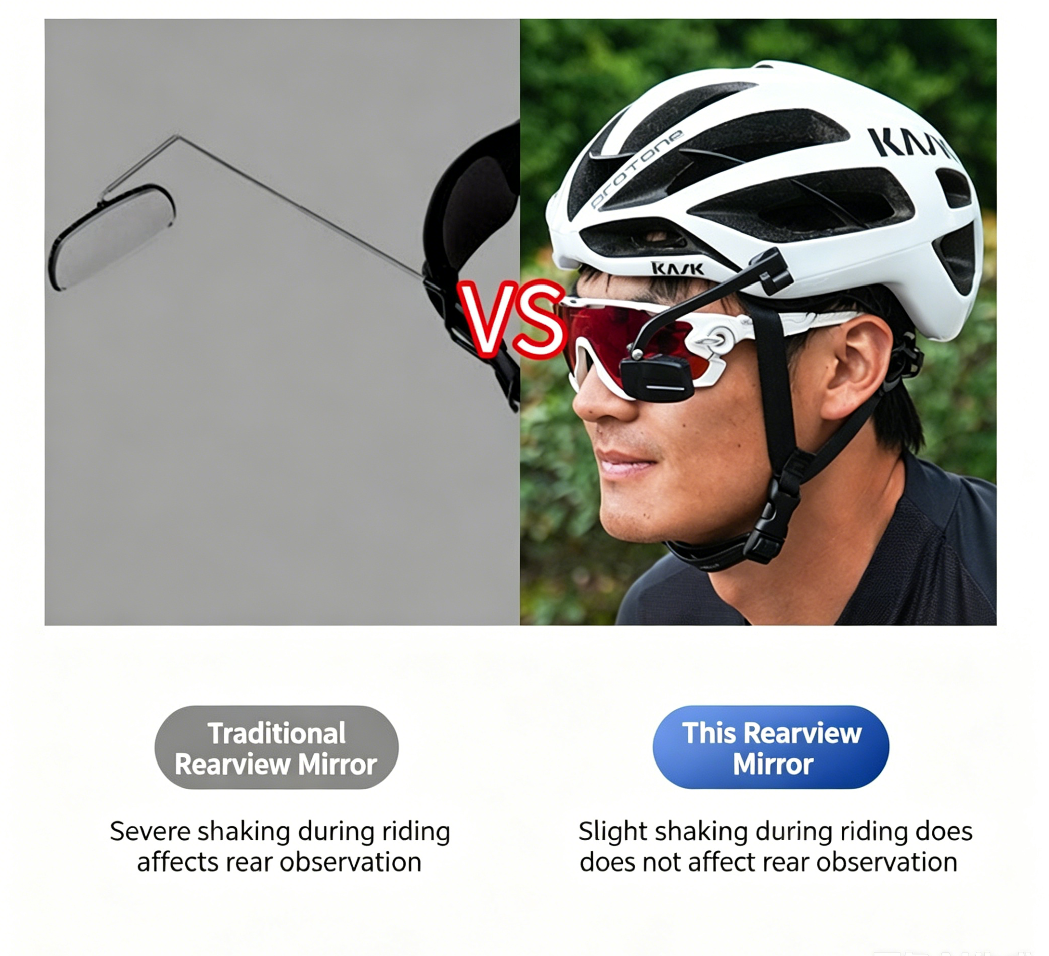 مرآة خلفية للدراجة بزاوية 360  - مراجعة Mountain Biking Helmet وسعره