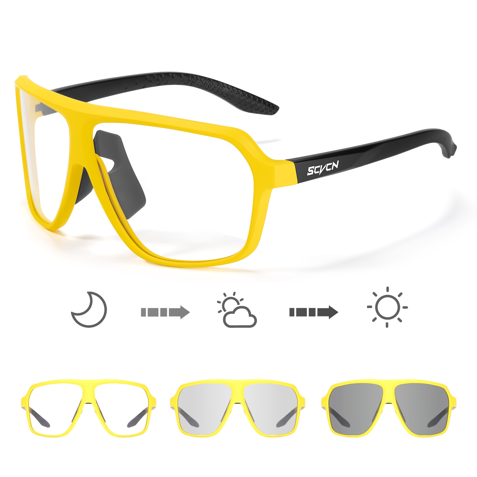 نظارات شمسية SCVCN للدراجات، ن - مراجعة Mountain Biking Glasses وسعره