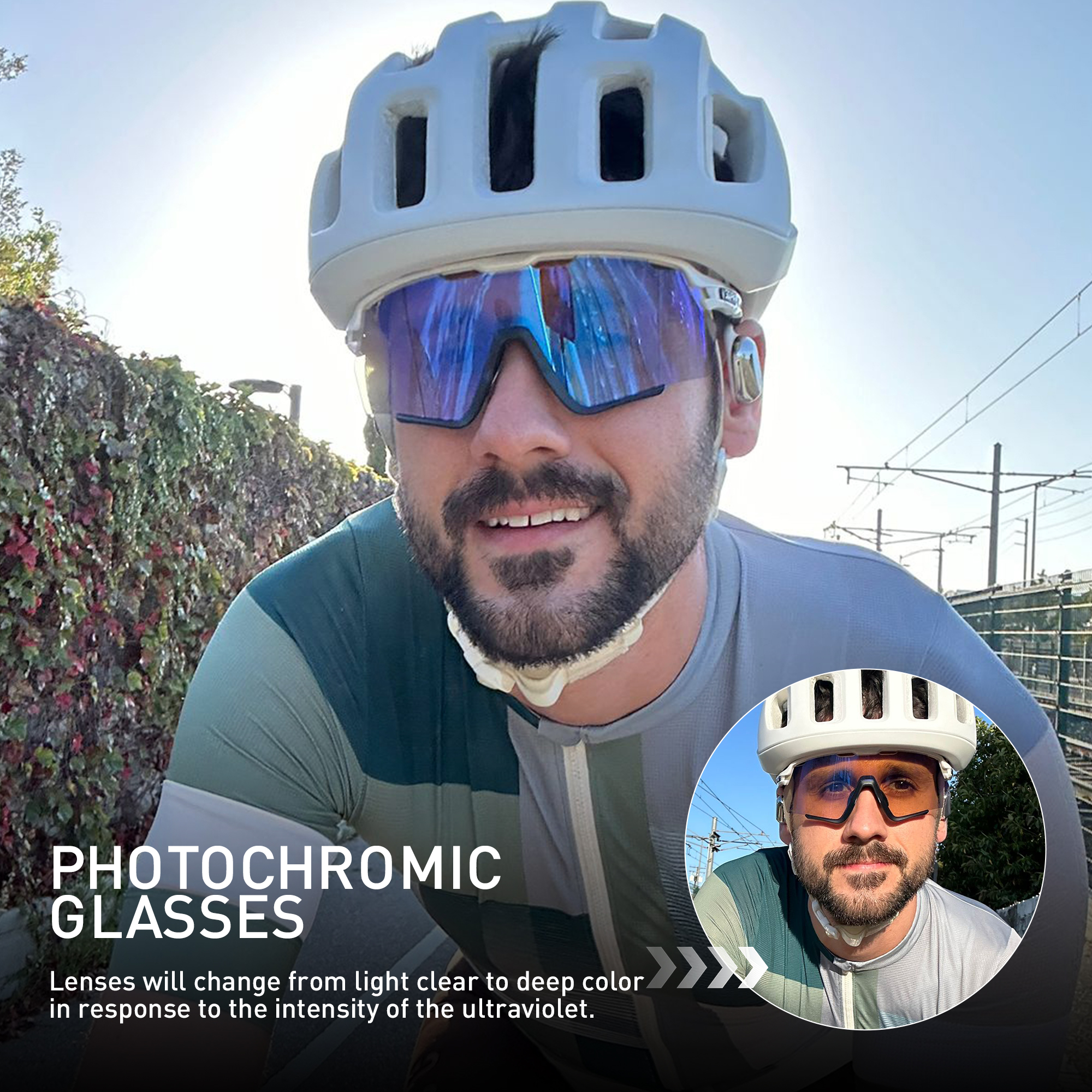 KAPOVE جديد اللونية في الهواء  - مراجعة Mountain Biking Glasses وسعره
