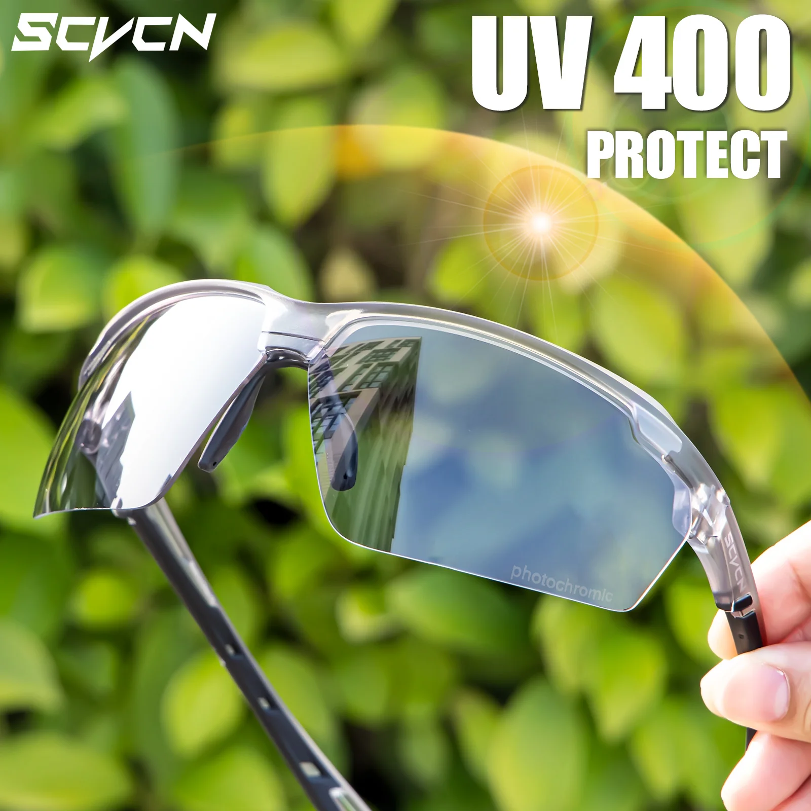 نظارات شمسية SCVCN فوتوكروميك  - مراجعة Mountain Biking Glasses وسعره
